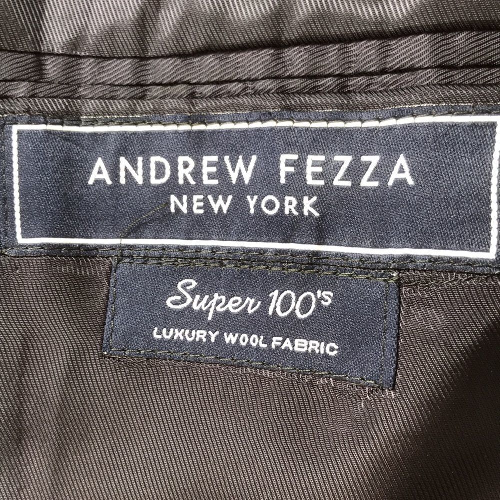 Andrew Fezza Super 100’s Wool Pinstripe Blazer Jacket - Picture 4 of 8